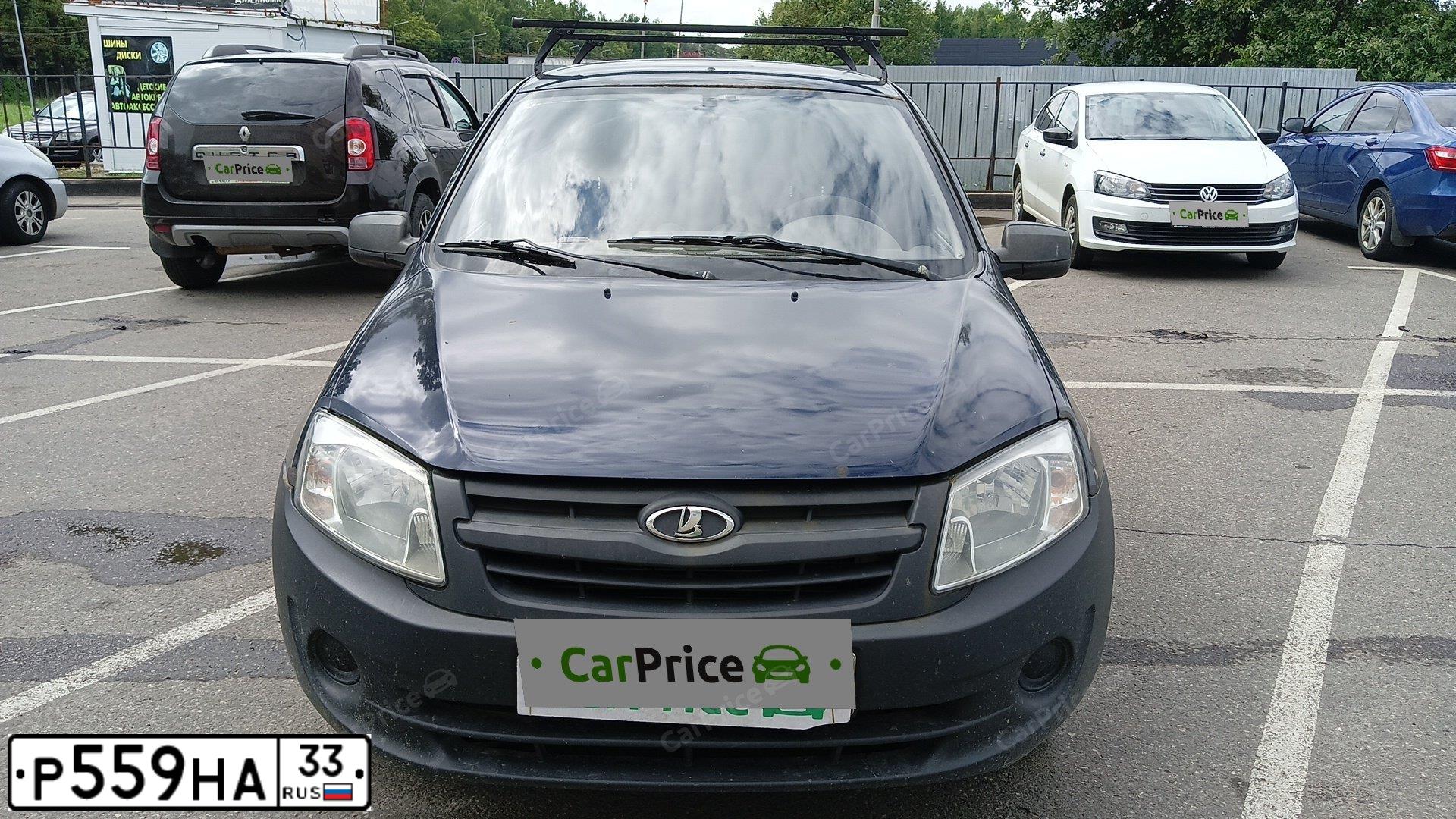 Фото автомобиля LADA 2190 GRANTA, 2013 — госномер Р559НА33. Цвет: синий