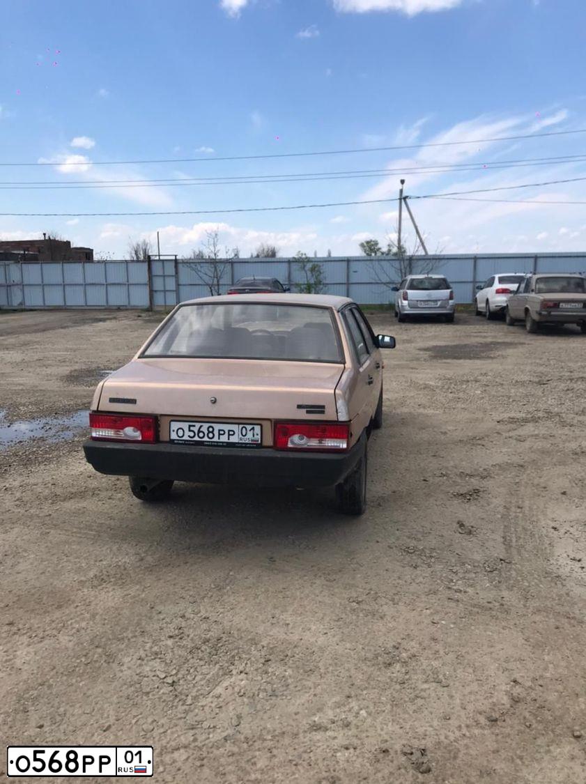 Фото автомобиля LADA 2109 SAMARA, 2000 — госномер С044ОС193. Цвет: Коричневый