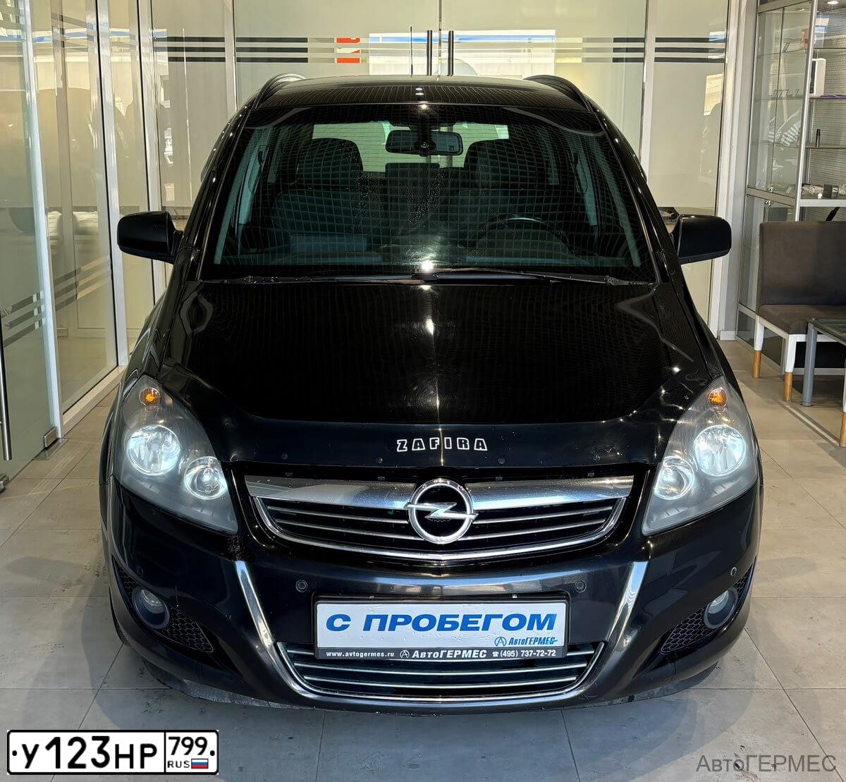 Фото автомобиля OPEL ZAFIRA, 2012 — госномер У123НР799. Цвет: ЧЕРНЫЙ