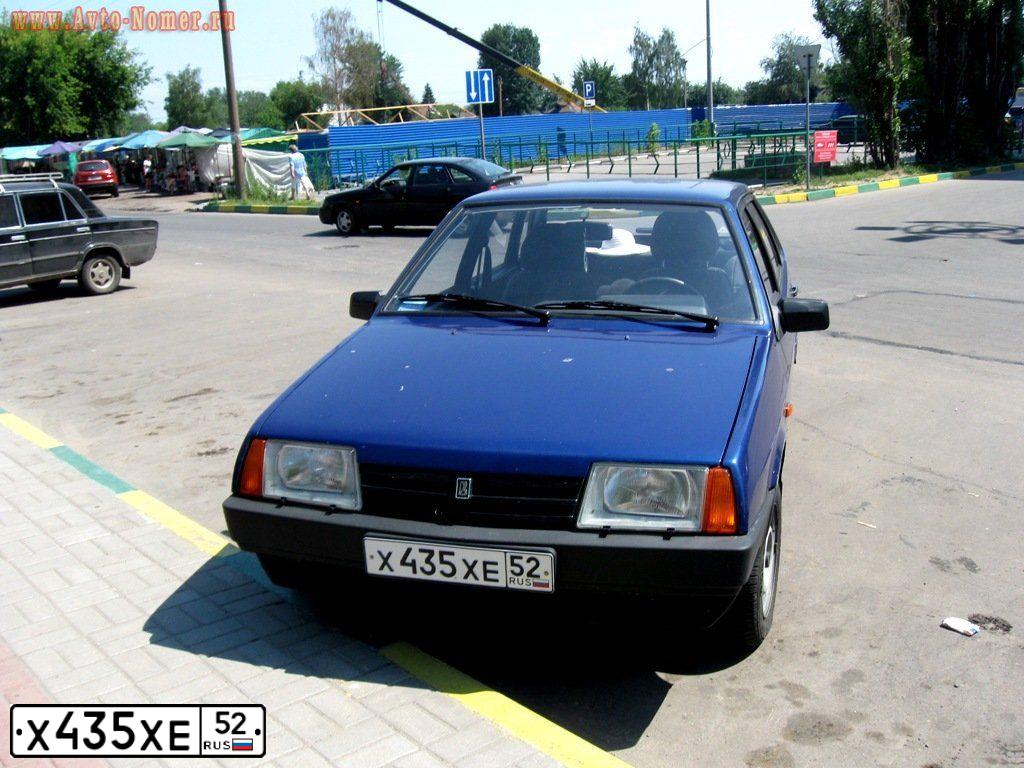 Фото автомобиля LADA 2109 SAMARA, 2003 — госномер Х435ХЕ52. Цвет: СЕРЕБРИСТЫЙ ЯРКО-СИНИЙ