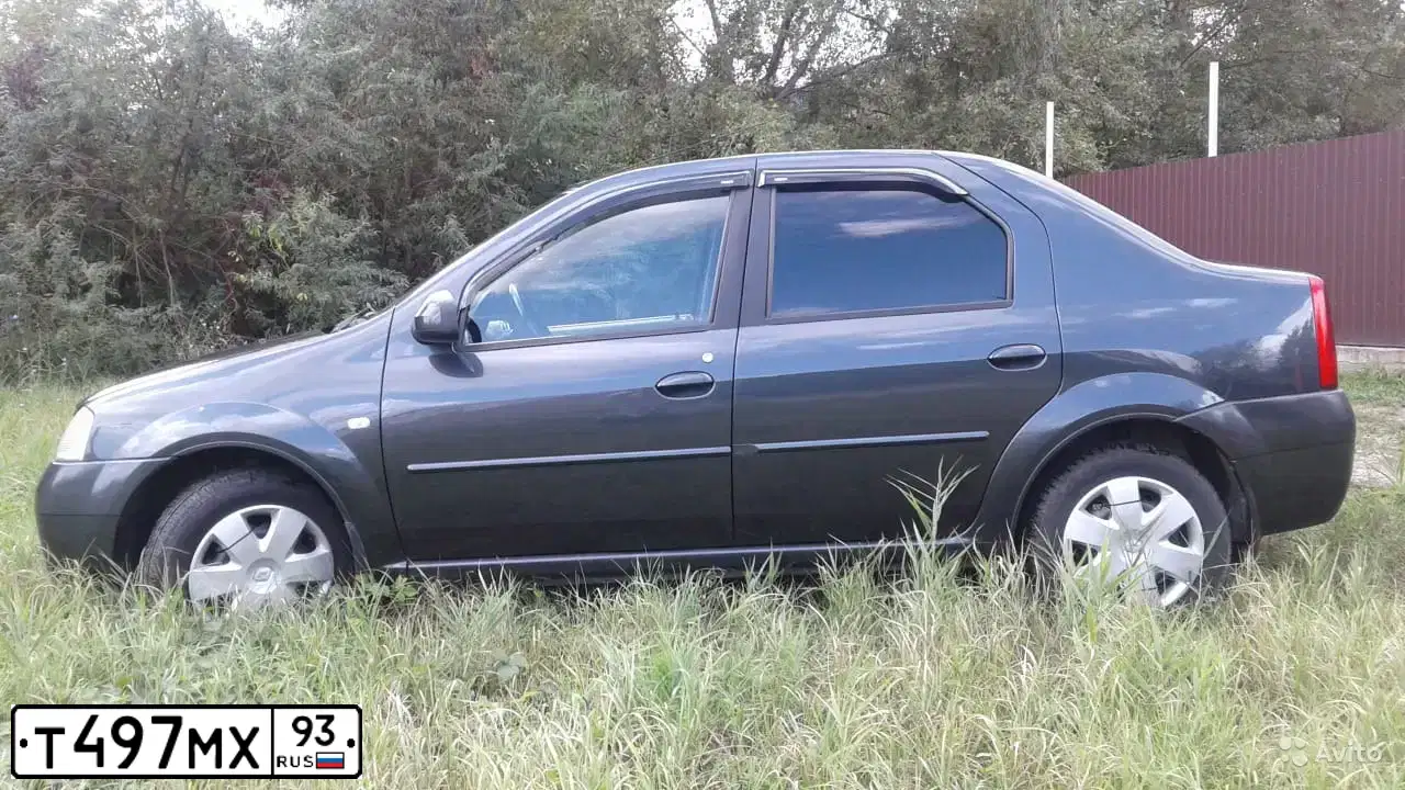 Фото автомобиля RENAULT LOGAN, 2008 — госномер О042АВ797. Цвет: ТЕМНО-СЕРЫЙ