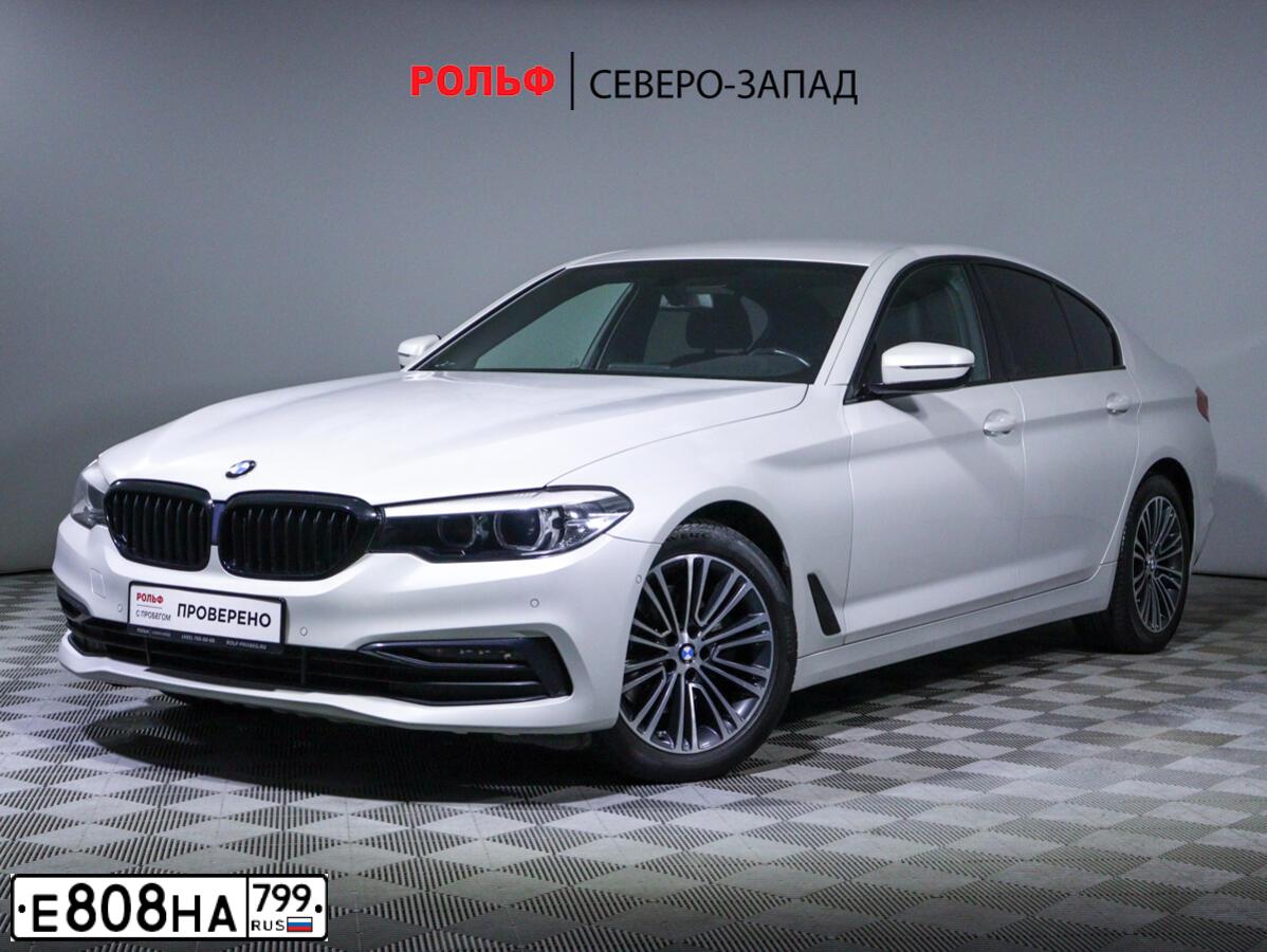 Фото автомобиля BMW SERIE 5, 2018 — госномер А224ХЕ252. Цвет: Белый