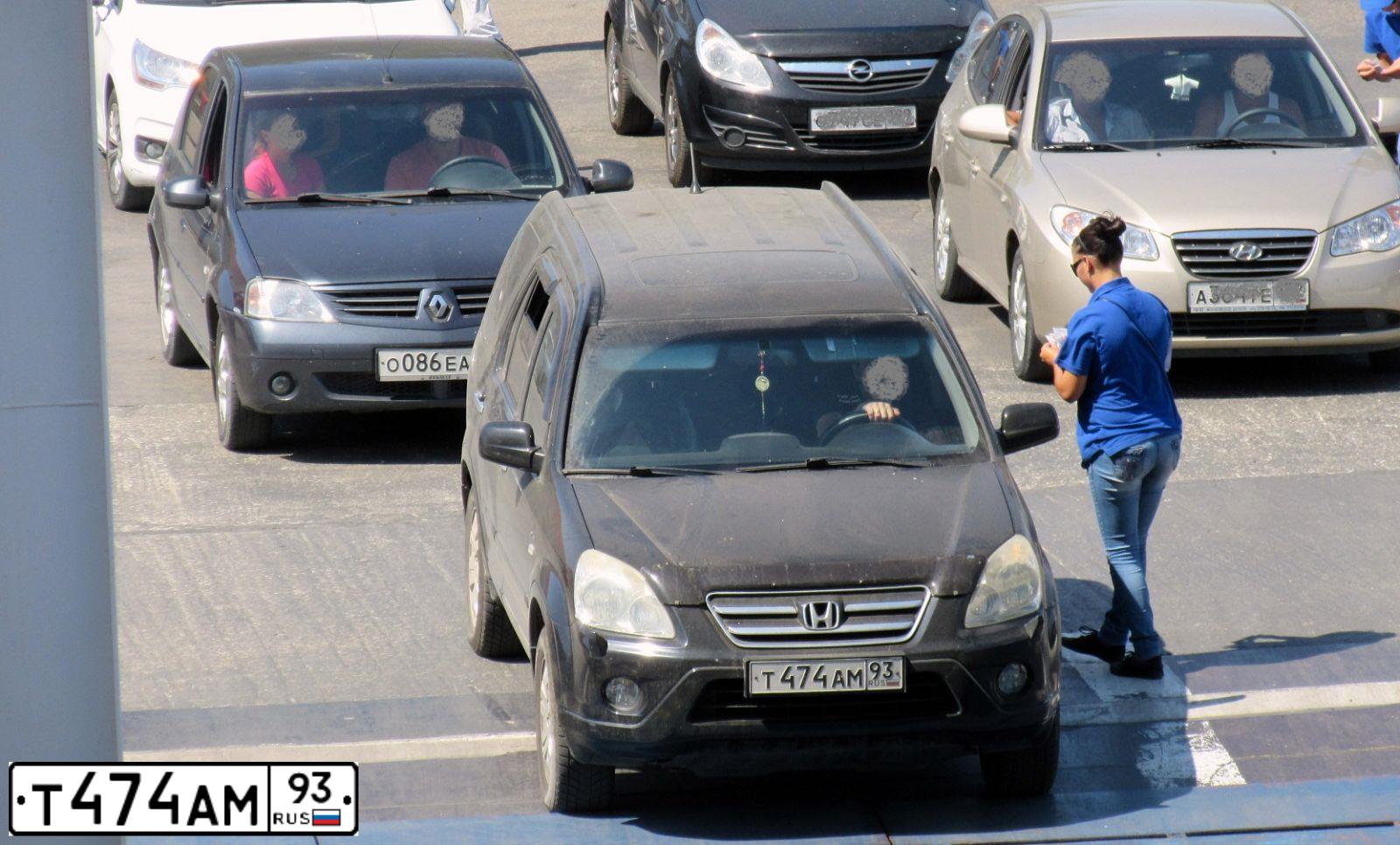Фото автомобиля HONDA CR-V, 2006 — госномер Т765ЕВ799. Цвет: ЧЕРНЫЙ