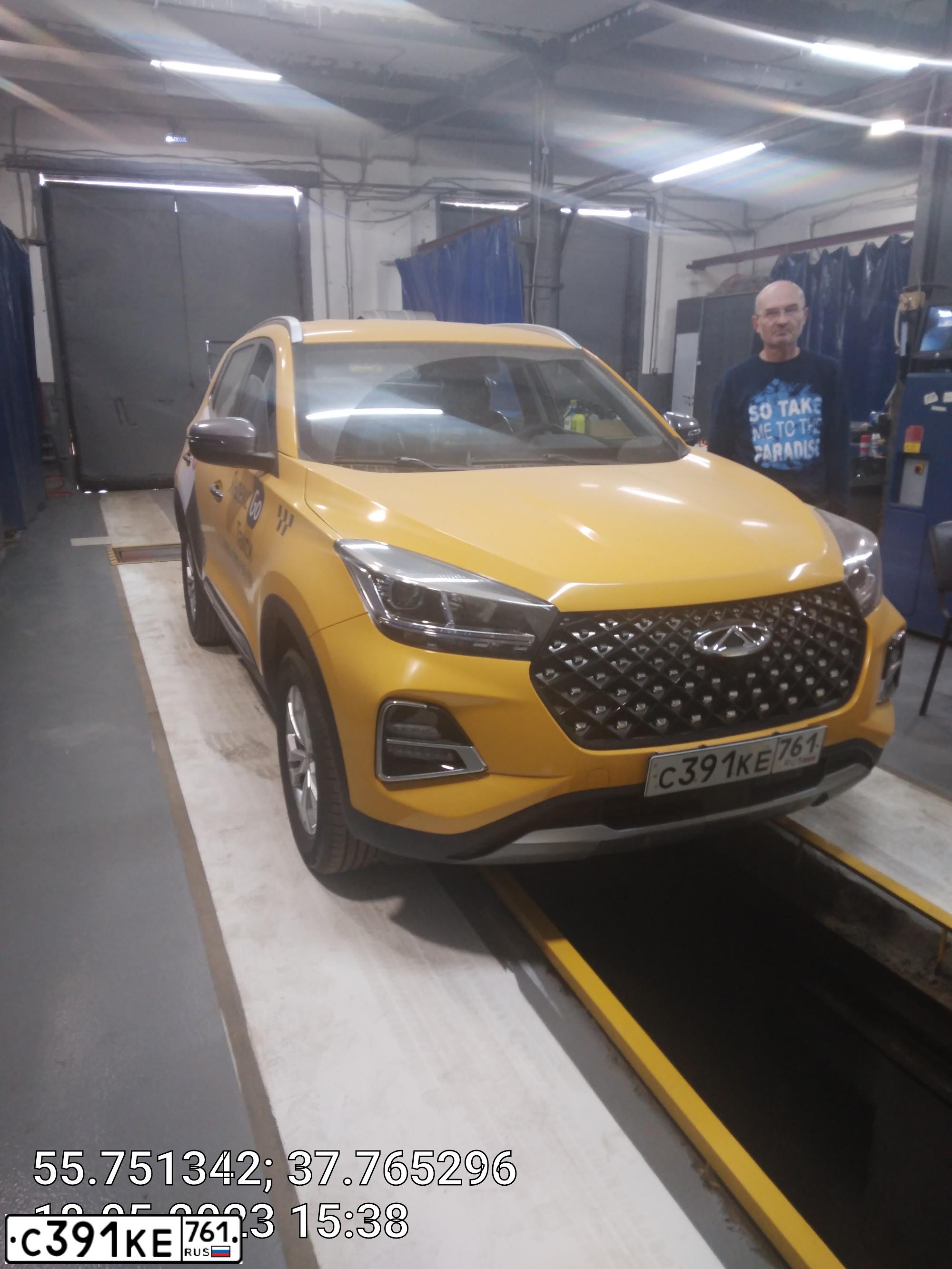 Фото автомобиля CHERY TIGGO 4, 2023 — госномер К492ВЕ323. Цвет: Белый