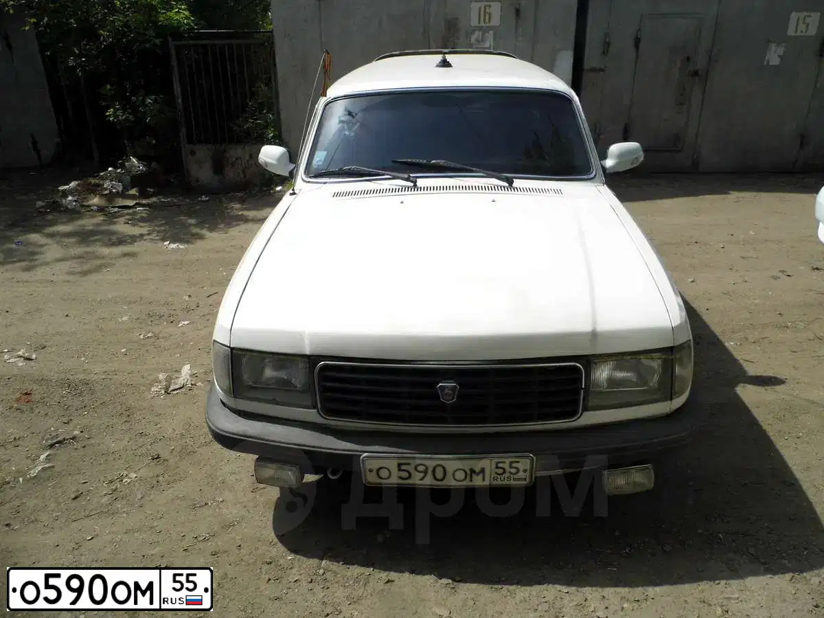 Фото автомобиля GAZ 3102 WOLGA, 1996 — госномер Х959СУ55. Цвет: Белый