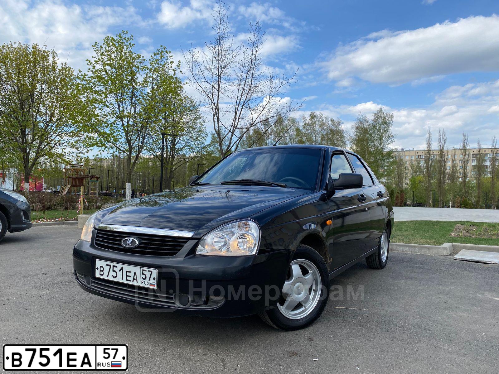 Фото автомобиля LADA 2172 PRIORA, 2011 — госномер О913МР71. Цвет: СИНЕ-ЧЕРНЫЙ