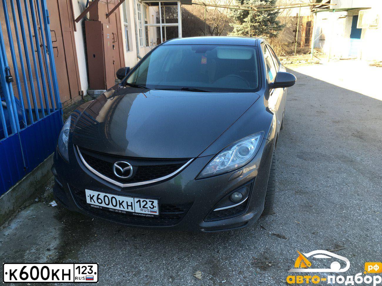 Фото автомобиля MAZDA 6, 2011 — госномер К600КН123. Цвет: ТЕМНО-СЕРЫЙ