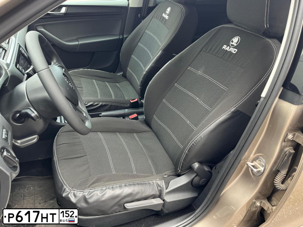 Фото автомобиля SKODA RAPID, 2018 — госномер А727РС252. Цвет: БЕЖЕВЫЙ
