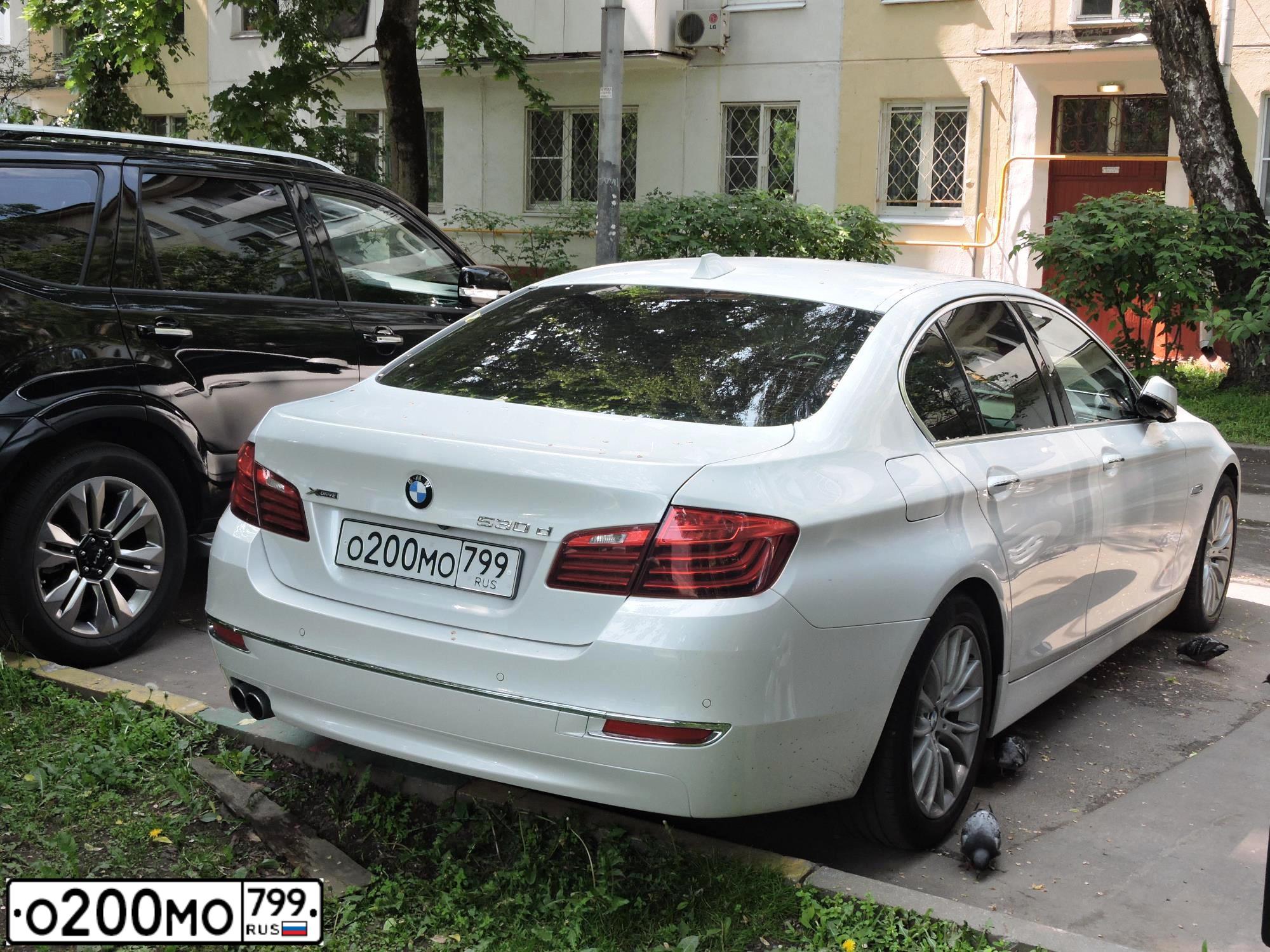 Фото автомобиля BMW SERIE 5, 2016 — госномер А724АТ797. Цвет: БЕЛЫЙ МЕТАЛЛИК
