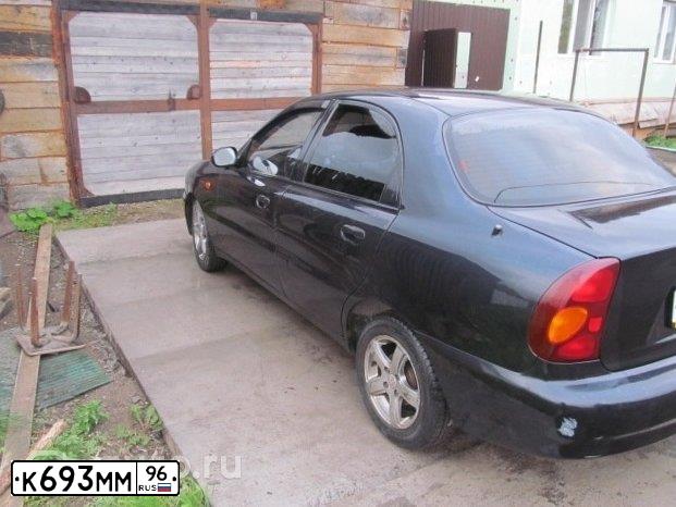 Фото автомобиля ZAZ LANOS, 2008 — госномер К693ММ96. Цвет: ЧЕРНЫЙ