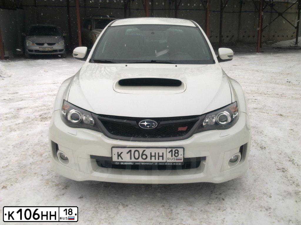 Фото автомобиля SUBARU IMPREZA, 2010 — госномер А013НА155. Цвет: Белый