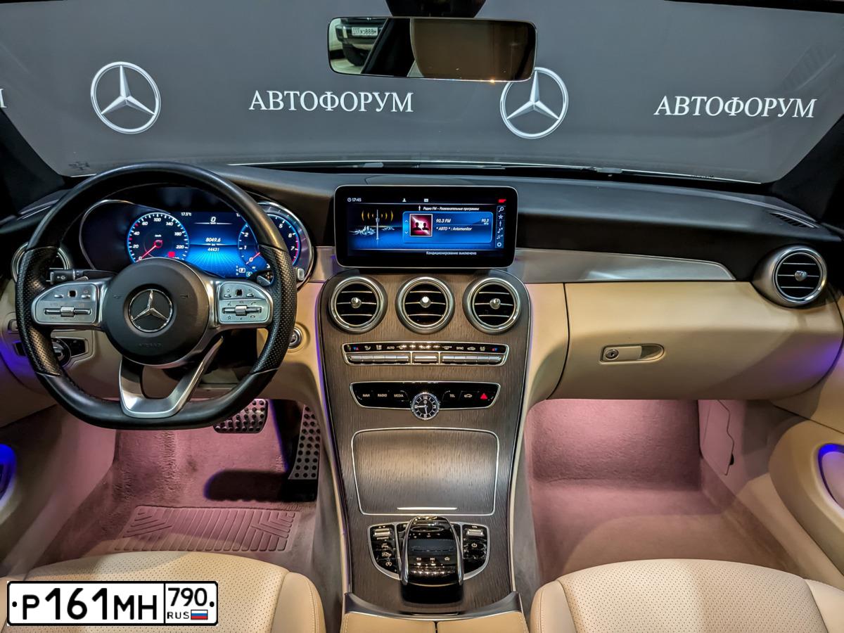 Фото автомобиля MERCEDES C-KLASSE, 2020 — госномер С633ОК790. Цвет: СЕРЫЙ