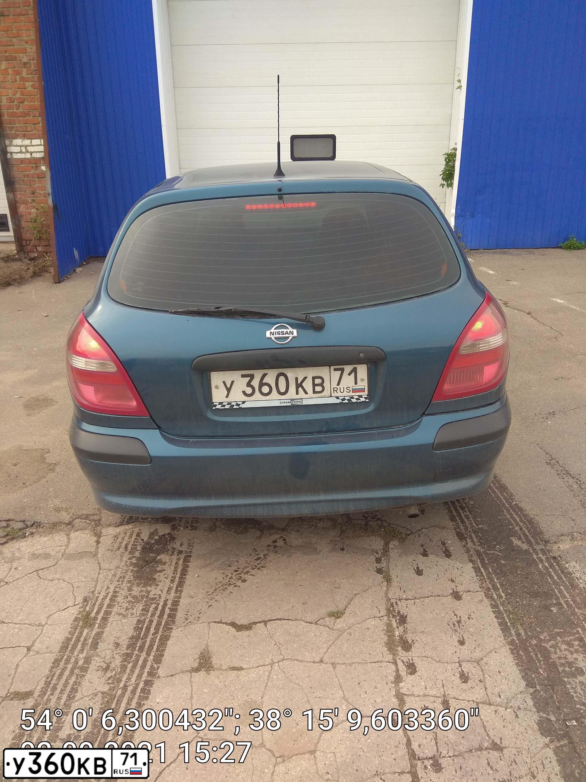 Фото автомобиля NISSAN Almera, 2001 — госномер У360КВ71