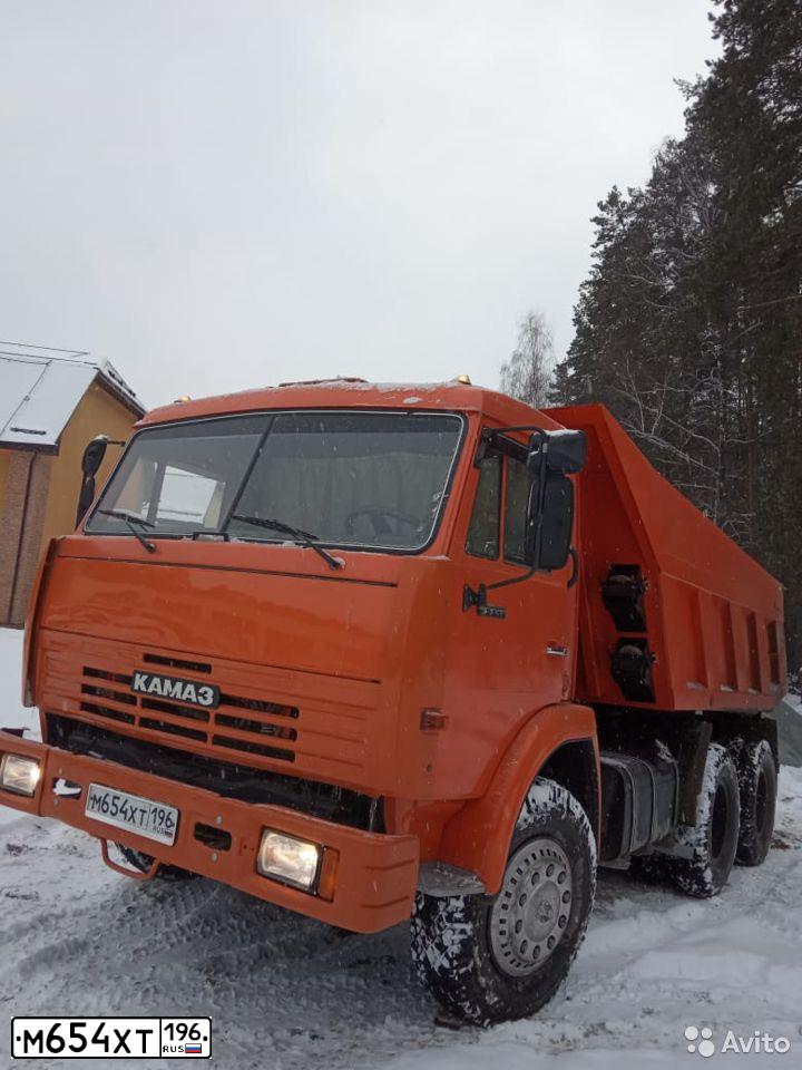 Фото автомобиля KAMAZ 55111 /6X4/, 2002 — госномер М654ХТ196. Цвет: Оранжевый