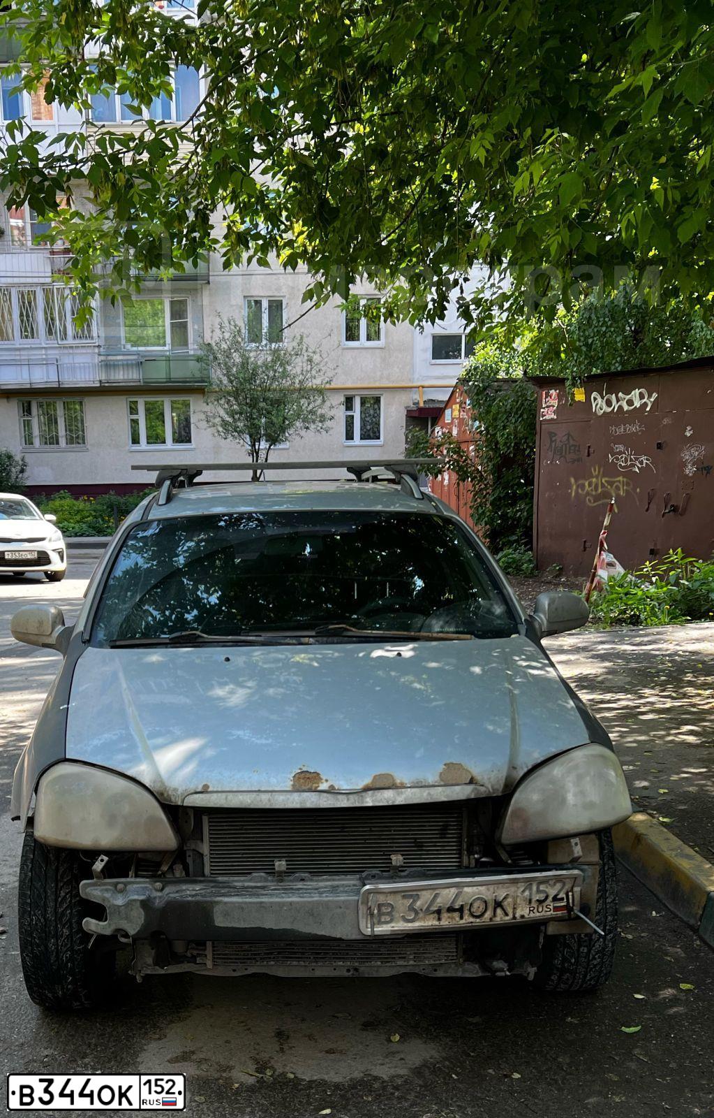 Фото автомобиля CHEVROLET LACETTI, 2005 — госномер В344ОК152. Цвет: СВЕТЛО-СЕРЫЙ
