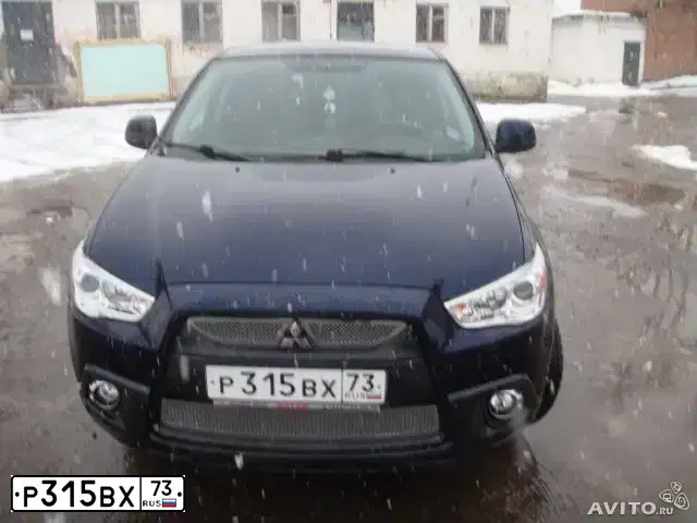 Фото автомобиля MITSUBISHI ASX, 2010 — госномер Н555ТА93. Цвет: СИНИЙ