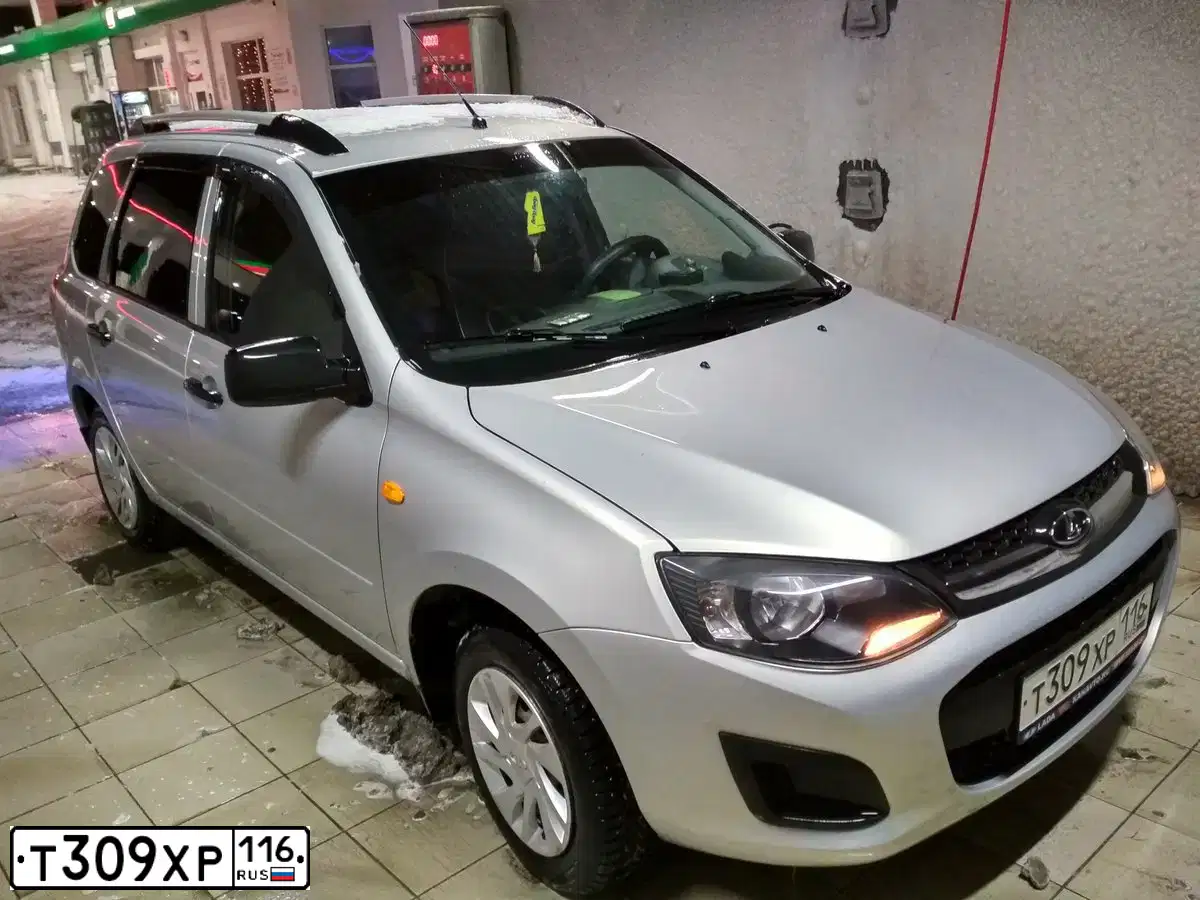 Фото автомобиля LADA 2194 KALINA, 2014 — госномер Т309ХР116. Цвет: Серебристый