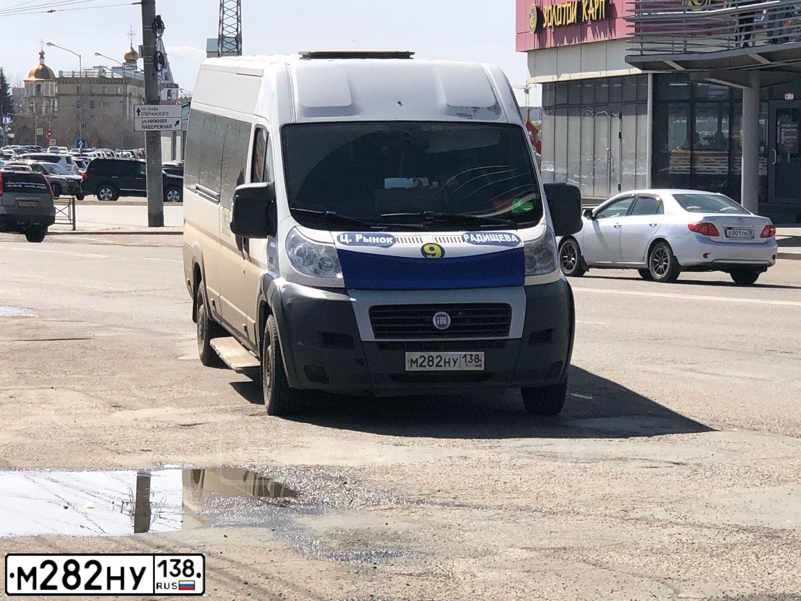 Фото автомобиля FIAT DUCATO, 2013 — госномер М282НУ138. Цвет: Белый