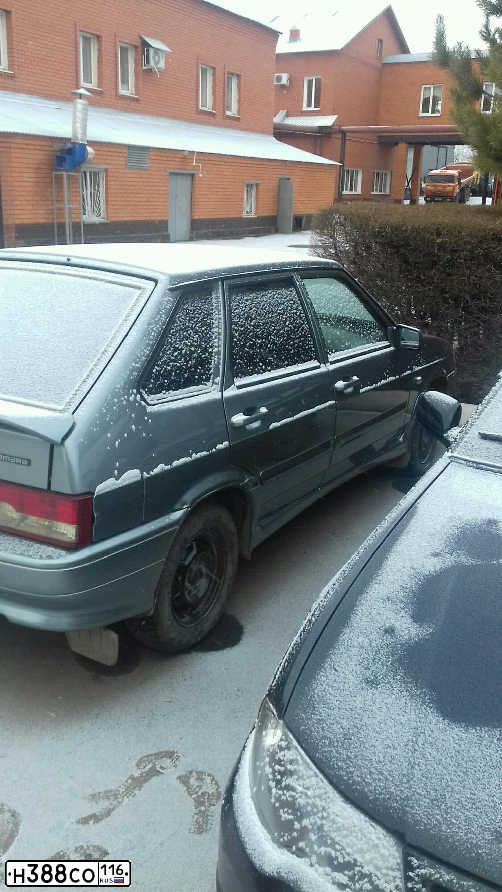 Фото автомобиля LADA 2114 SAMARA, 2011 — госномер Н388СО116. Цвет: средний серо-зеленый металлик