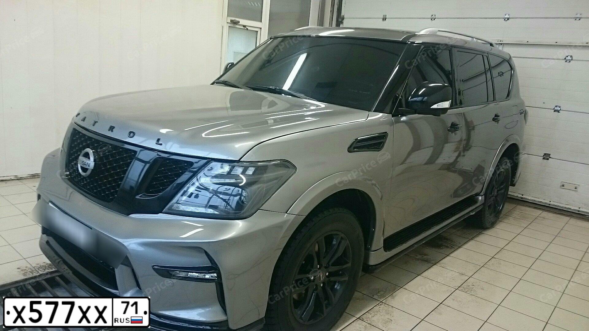 Фото автомобиля NISSAN PATROL, 2010 — госномер О057МХ46. Цвет: СЕРЫЙ