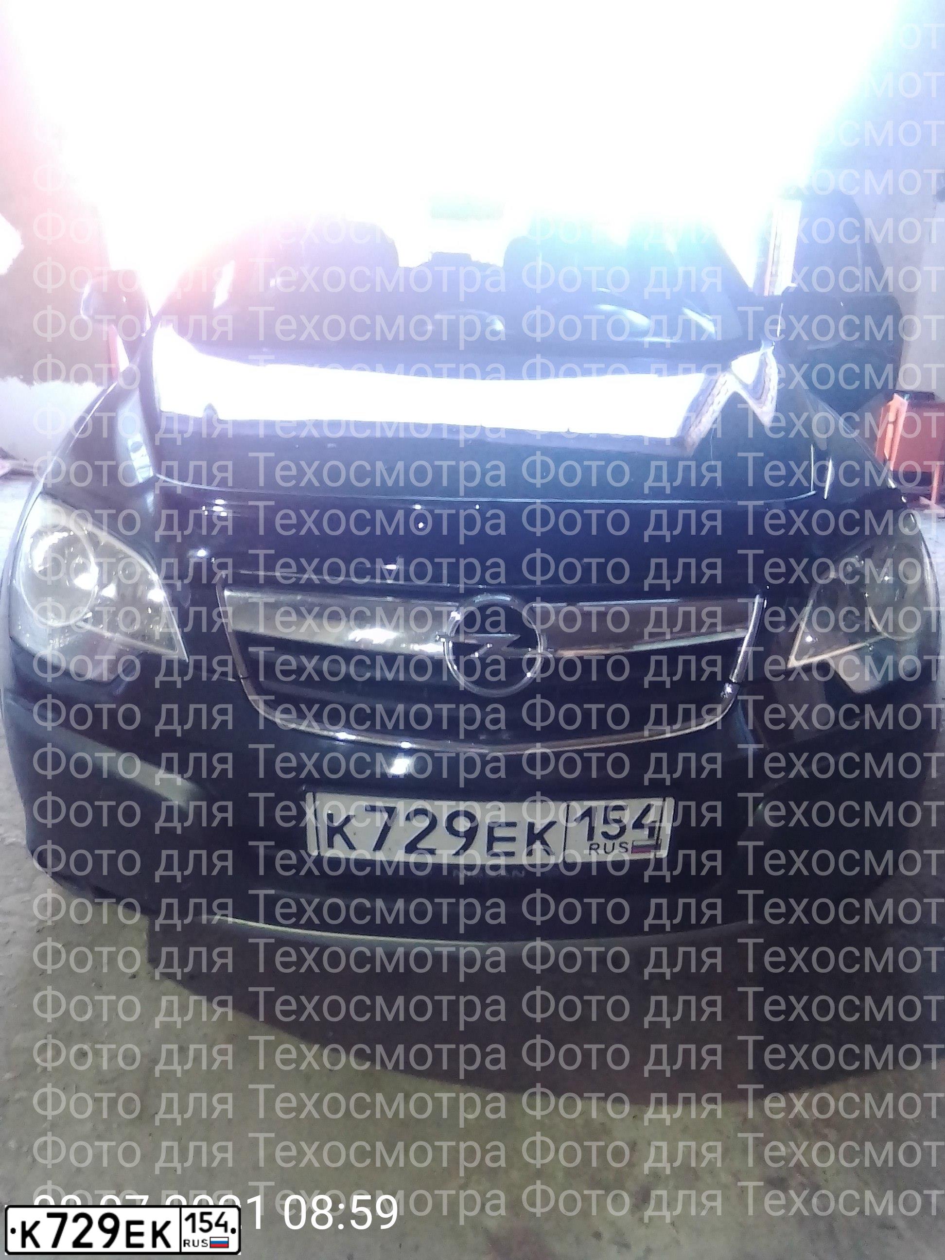 Фото автомобиля OPEL ANTARA, 2011 — госномер К729ЕК154. Цвет: ЧЕРНЫЙ