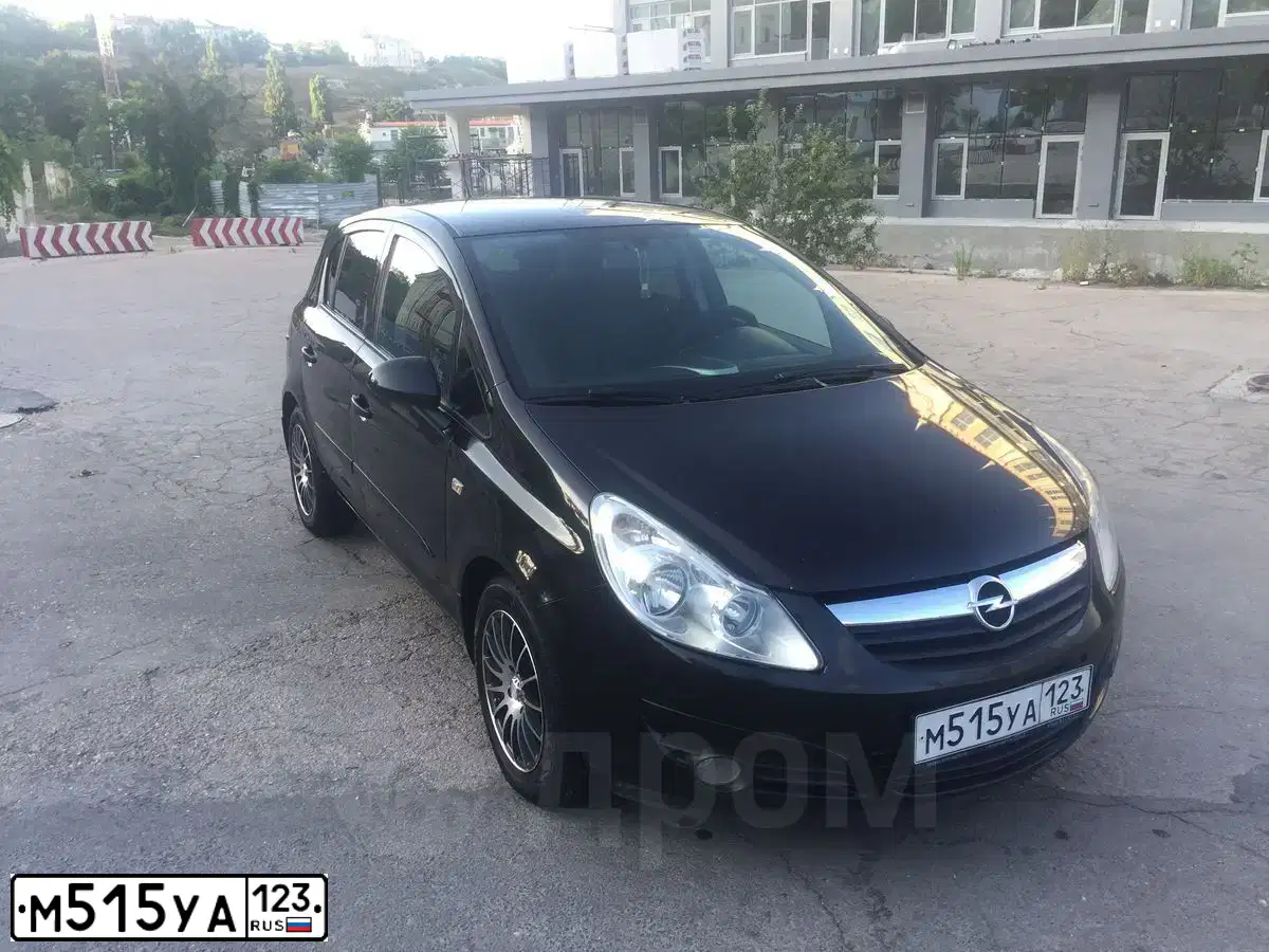 Фото автомобиля OPEL CORSA, 2007 — госномер Т779КР193. Цвет: ЧЕРНЫЙ