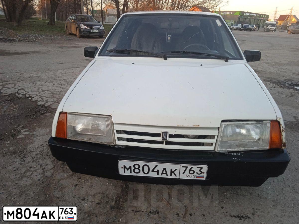 Фото автомобиля LADA 2109 SAMARA, 1995 — госномер М804АК763. Цвет: БЕЛО-СЕРЫЙ