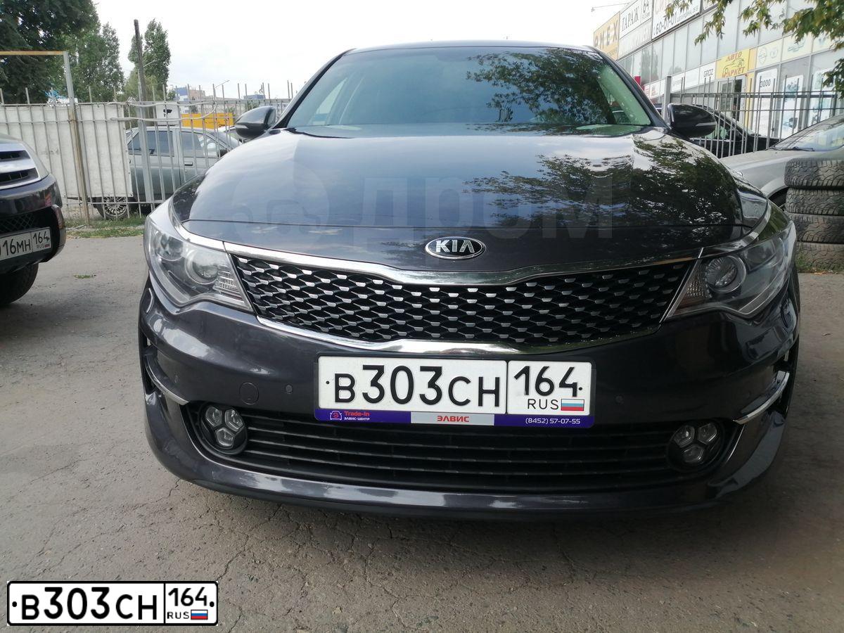 Фото автомобиля KIA OPTIMA, 2017 — госномер М111АВ164. Цвет: СЕРЫЙ