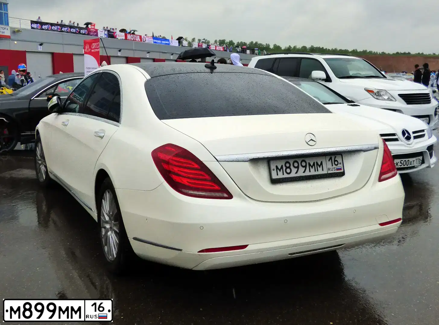 Фото автомобиля MERCEDES S-KLASSE, 2014 — госномер М899ММ16. Цвет: Белый
