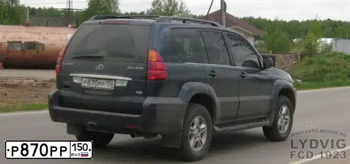 Фото автомобиля LEXUS GX, 2003 — госномер О315ХТ178. Цвет: СИНИЙ