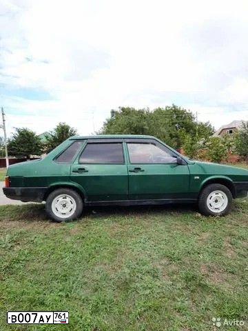 Фото автомобиля LADA 2109 SAMARA, 2000 — госномер В007АУ761. Цвет: СЕРЕБРИСТЫЙ ЯРКО-ЗЕЛЕНЫЙ