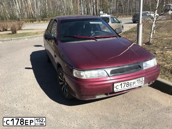 Фото автомобиля LADA 2110 LADA, 2005 — госномер М990АО550. Цвет: ТЕМНО-МАЛИНОВЫЙ