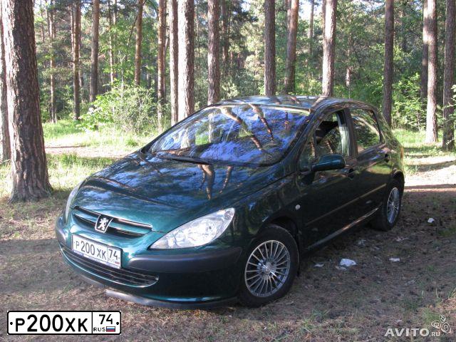 Фото автомобиля PEUGEOT 307, 2003 — госномер Р200ХК74. Цвет: ЗЕЛЕНЫЙ