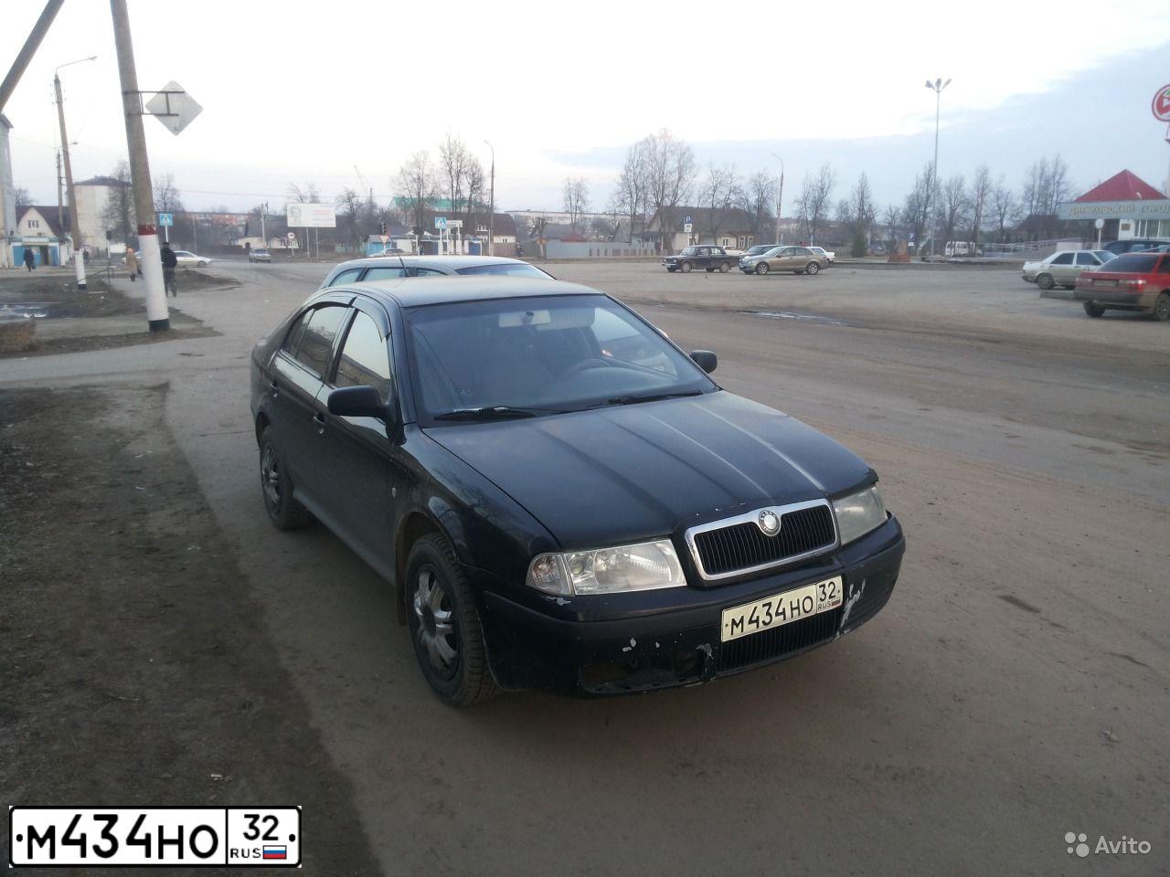 Фото автомобиля SKODA OCTAVIA, 2002 — госномер М434НО32. Цвет: ЧЕРНЫЙ