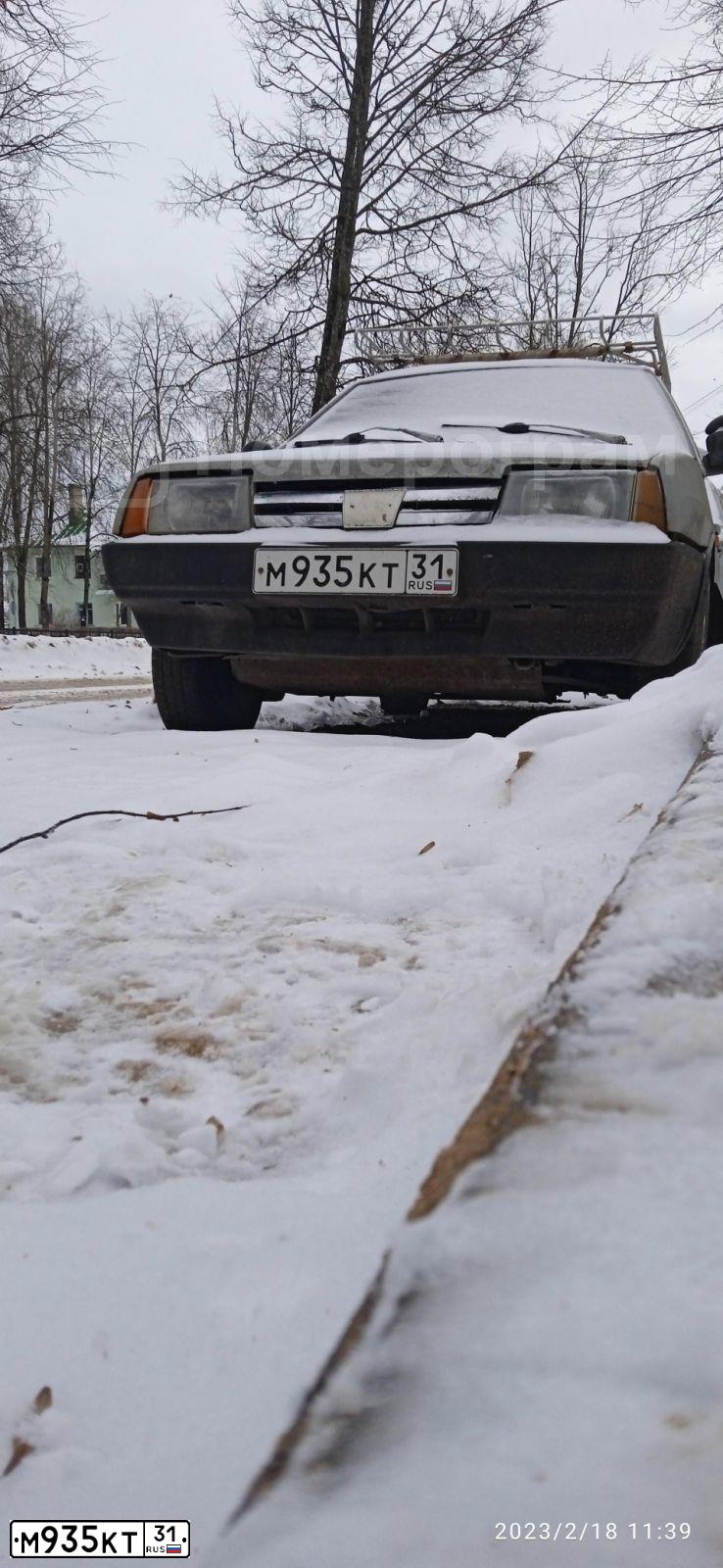 Фото автомобиля LADA 2109, 1997 — госномер К595КН53. Цвет: ОПАЛ
