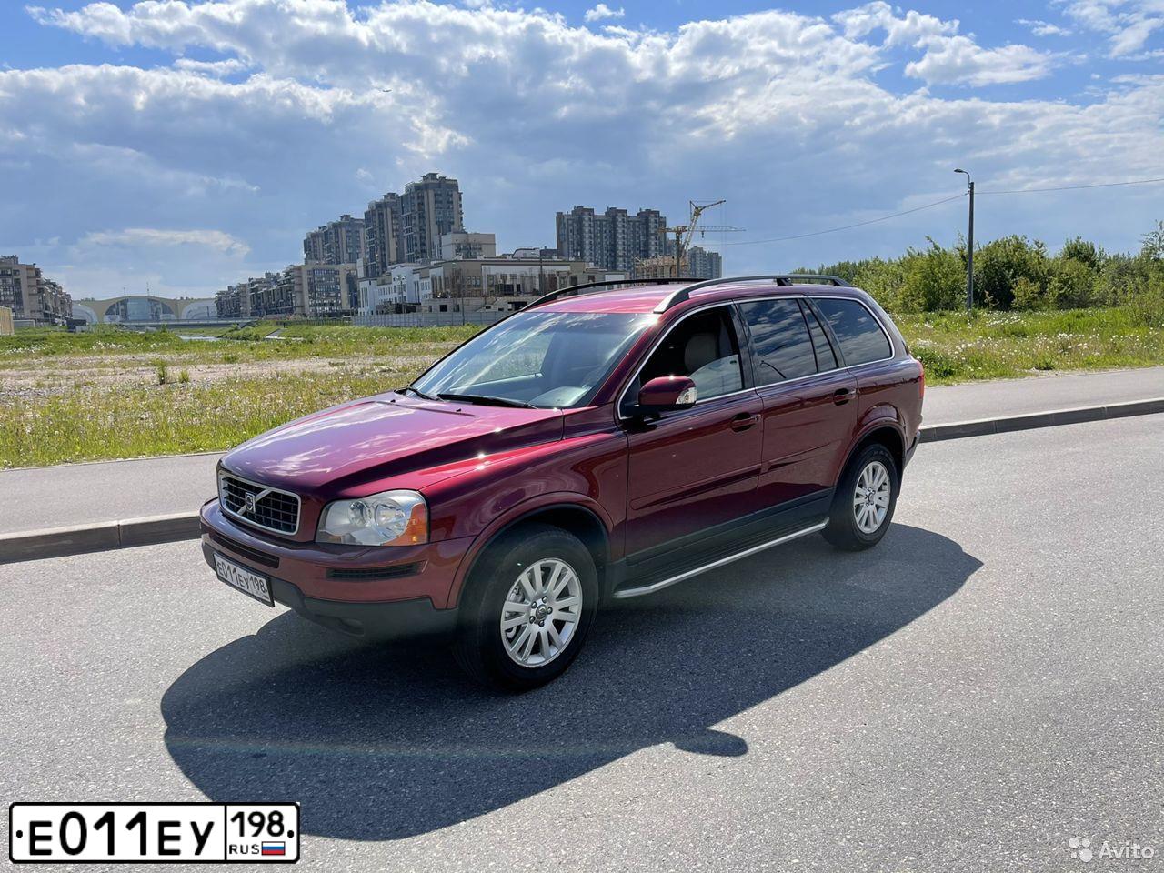 Фото автомобиля ВОЛЬВО XC90, 2007 — госномер В258ВС76. Цвет: КРАСНЫЙ