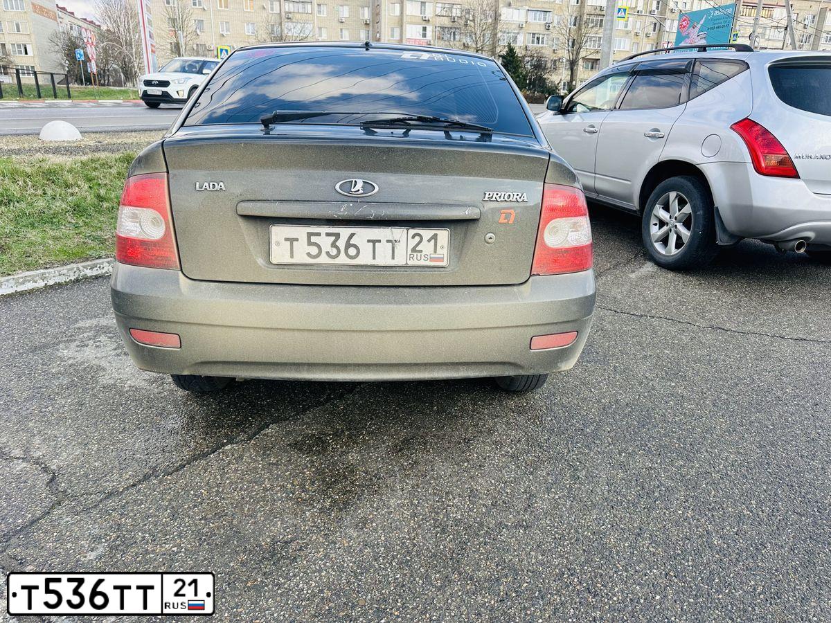 Фото автомобиля LADA PRIORA, 2010 — госномер О730ЕО134. Цвет: Сине-Черный