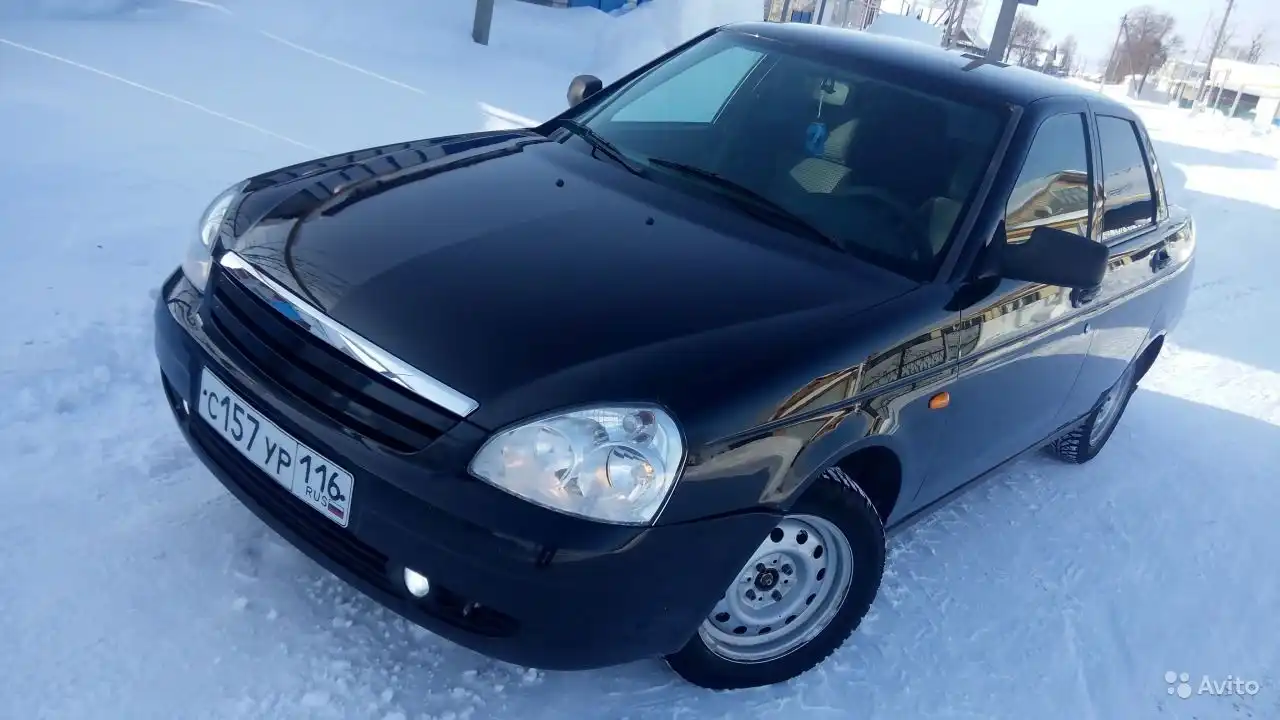 Фото автомобиля LADA 2170 PRIORA, 2009 — госномер К646ВХ164. Цвет: Сине-Черный
