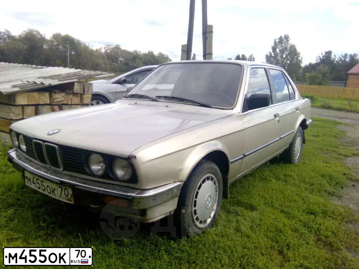 Фото автомобиля BMW SERIE 3, 1989 — госномер М455ОК70. Цвет: БЕЖЕВЫЙ
