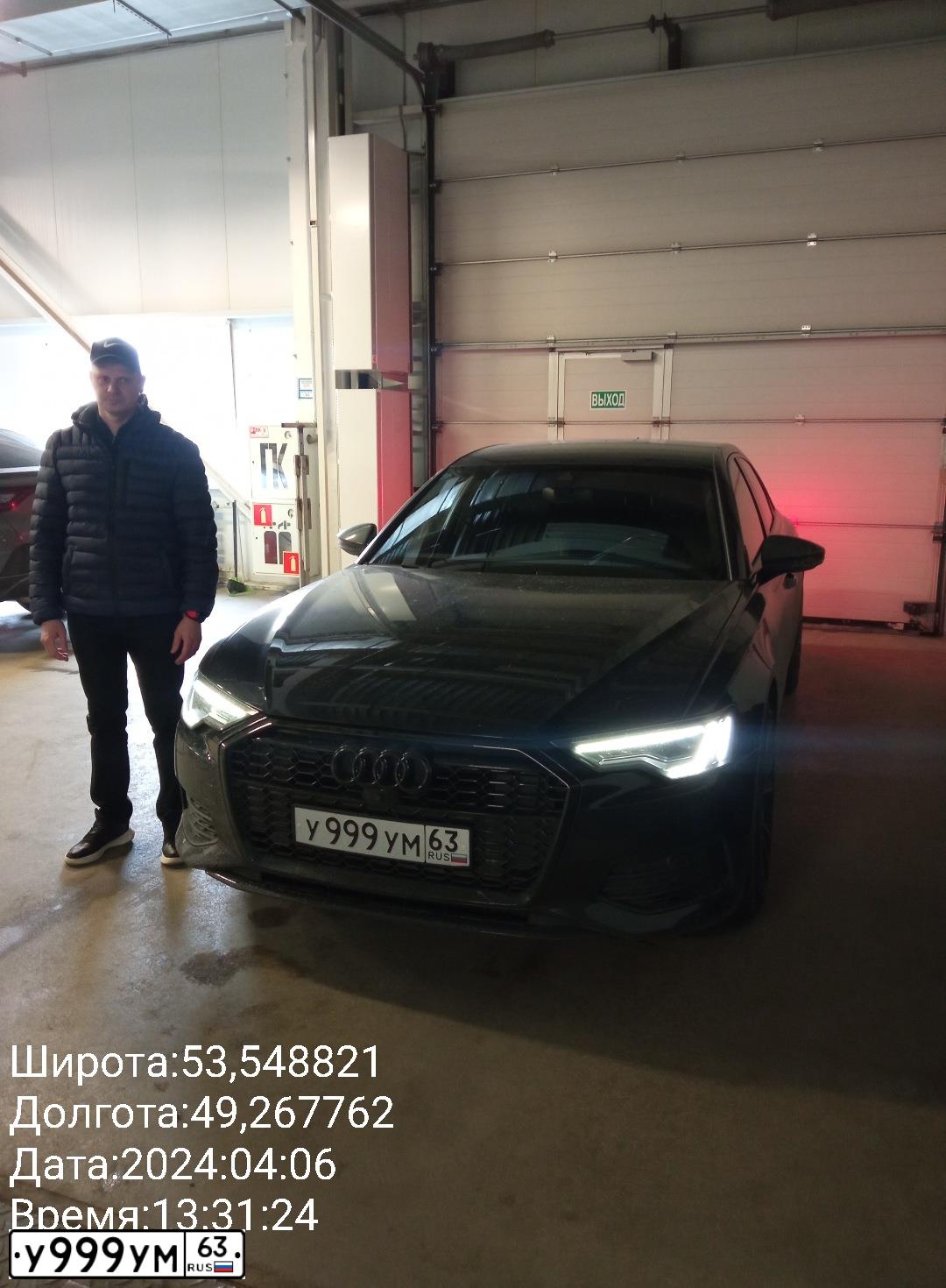 Фото автомобиля AUDI A4, 2008 — госномер К200НК152. Цвет: Белый