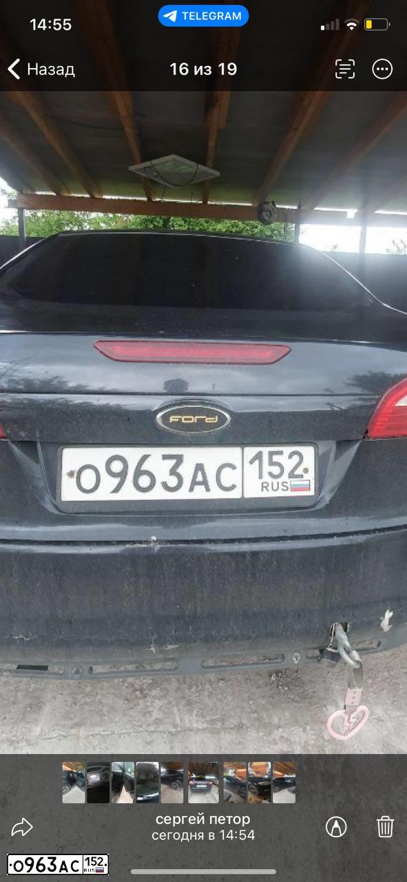 Фото автомобиля FORD MONDEO, 2008 — госномер К471УР147. Цвет: ЧЕРНЫЙ