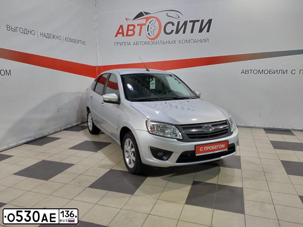 Фото автомобиля LADA 2191 GRANTA, 2015 — госномер О530АЕ136. Цвет: СЕРЕБРИСТЫЙ