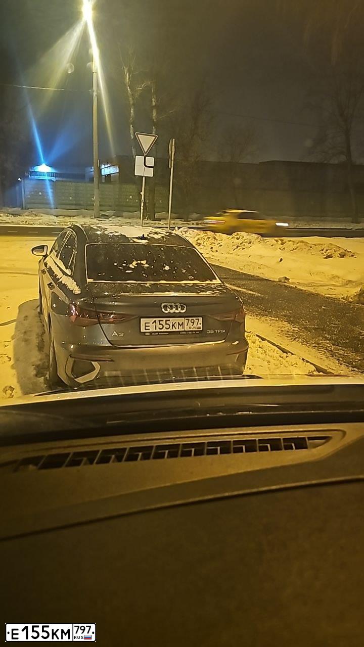 Фото автомобиля АУДИ A3 LIMOUSINE, 2021 — госномер Е155КМ797. Цвет: СЕРЫЙ