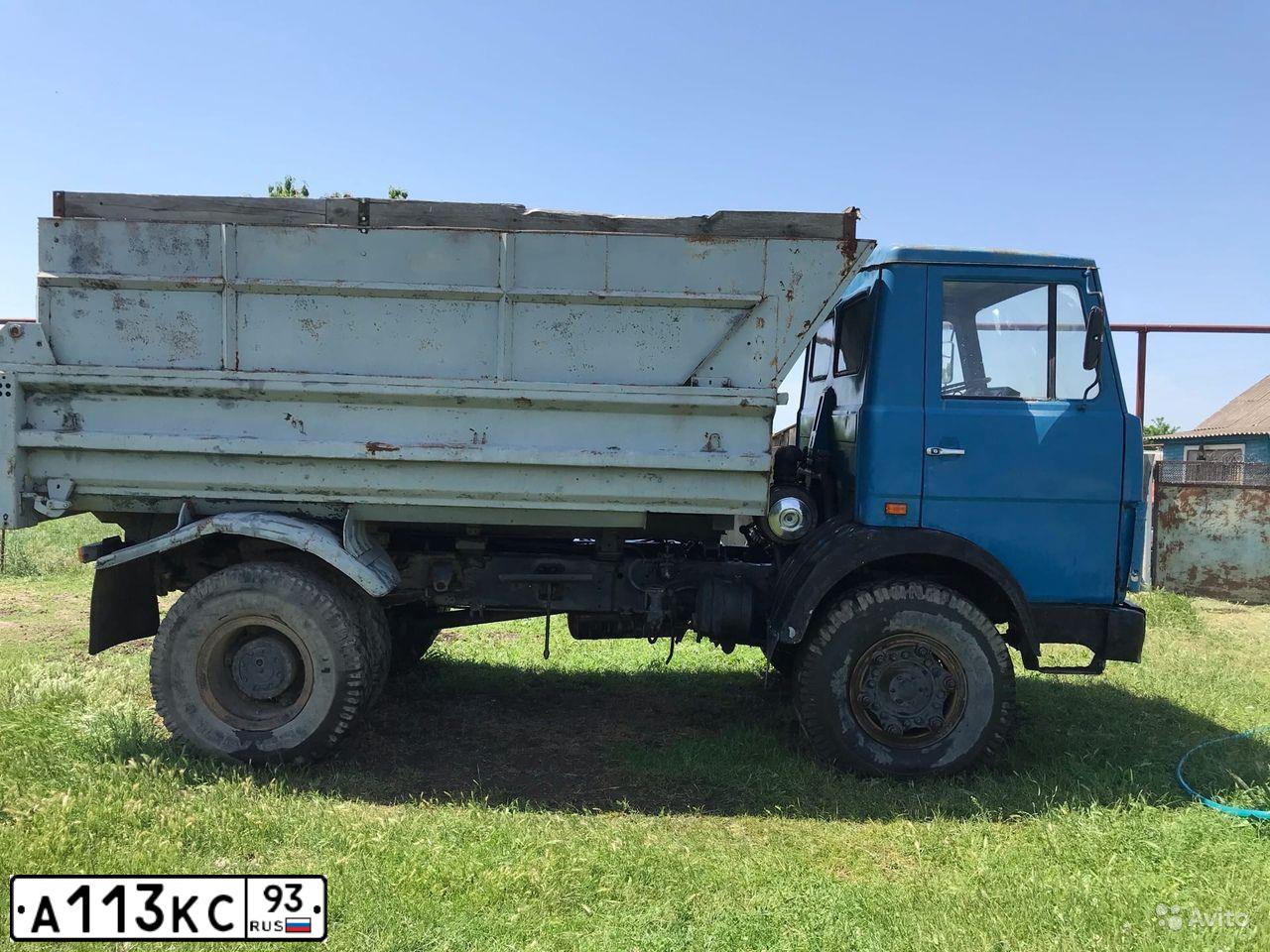 Фото автомобиля MAZ 5551 /4X2/, 1989 — госномер А113КС93. Цвет: ГОЛУБОЙ