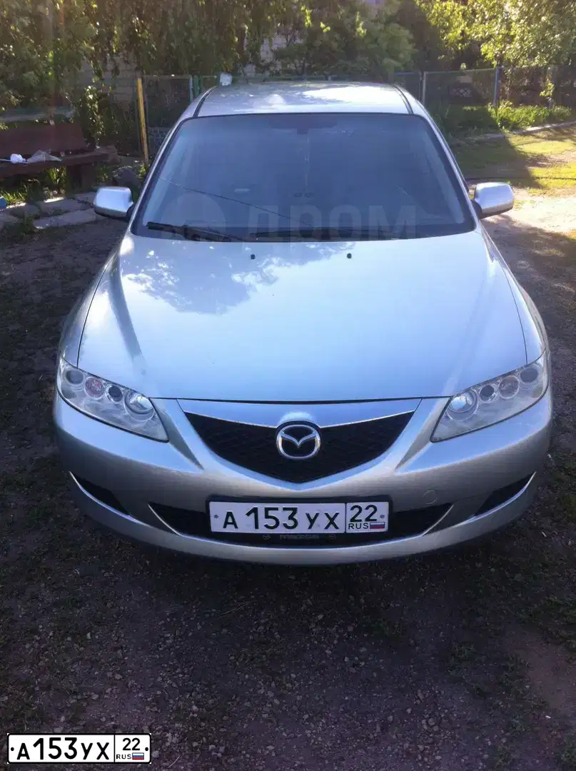 Фото автомобиля MAZDA 6, 2004 — госномер А153УХ22. Цвет: СЕРЕБРИСТЫЙ