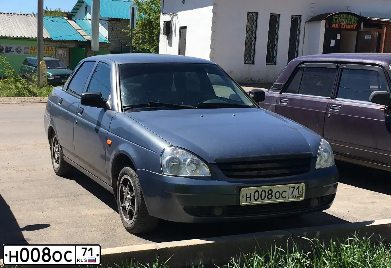 Фото автомобиля LADA 2170 PRIORA, 2008 — госномер Н008ОС71. Цвет: СЕРО-СИНИЙ