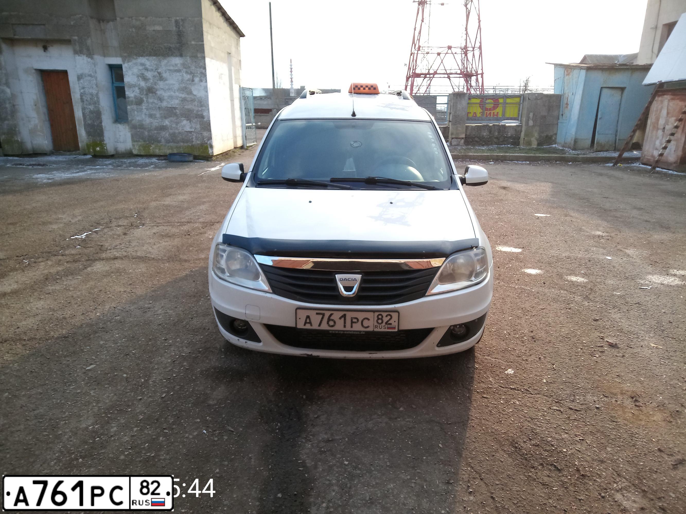 Фото автомобиля DACIA LOGAN, 2009 — госномер А761РС82. Цвет: БЕЛЫЙ