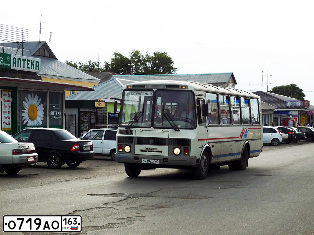 Фото автомобиля PAZ Z 4234, 2007 — госномер О719АО163. Цвет: Белый