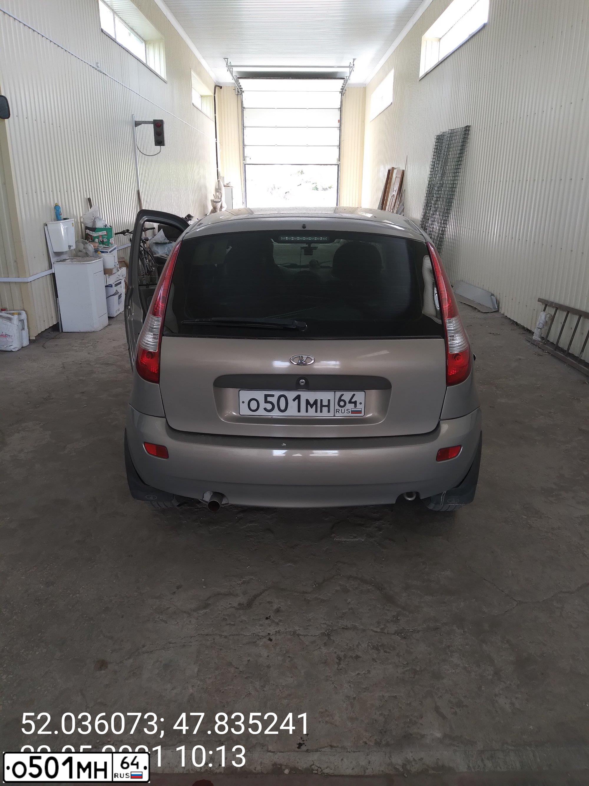 Фото автомобиля LADA 1119 KALINA, 2006 — госномер О501МН64. Цвет: БЕЖЕВО СЕРЫЙ