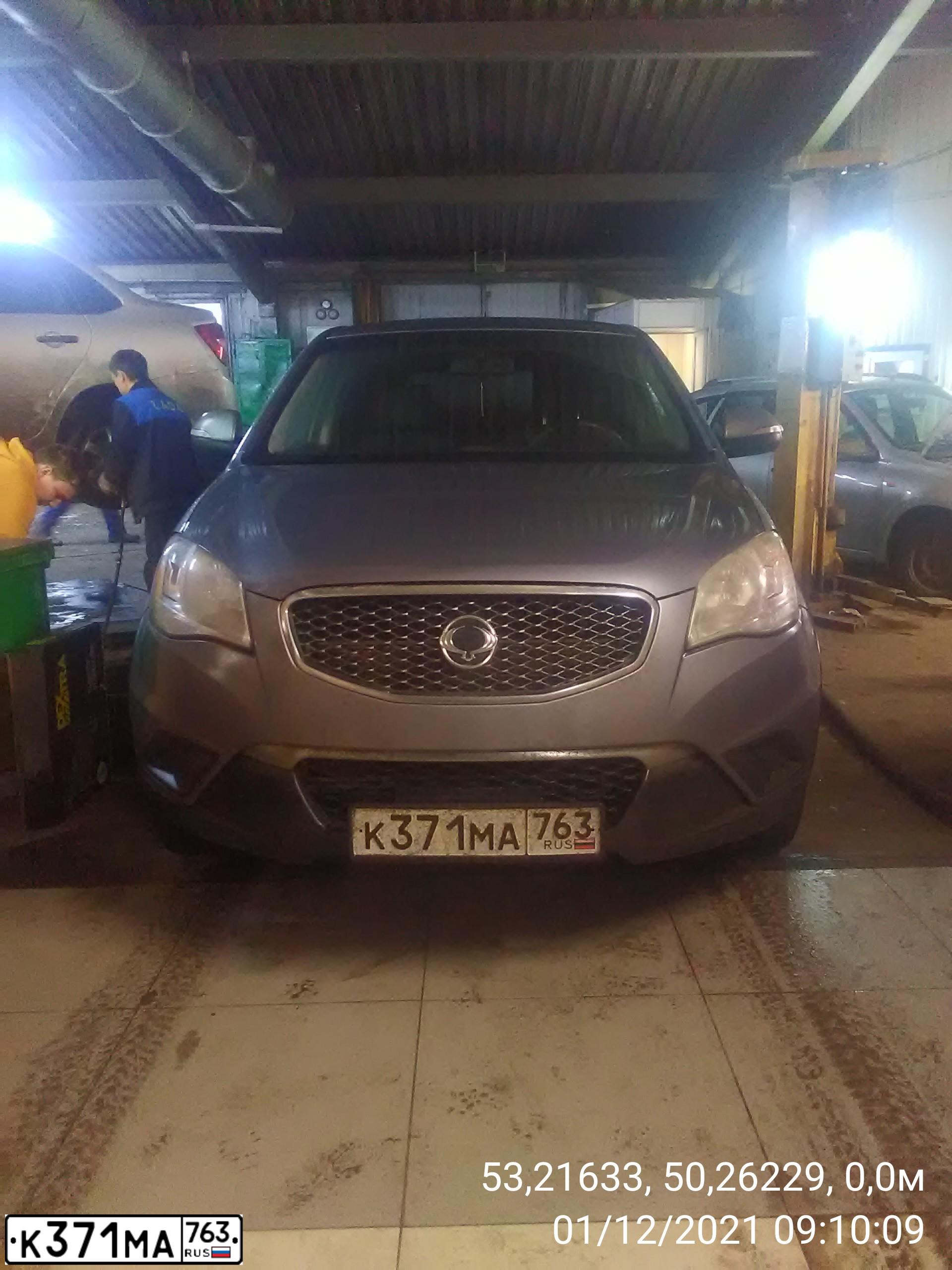 Фото автомобиля SSANG YONG ACTYON, 2011 — госномер К260ВА702. Цвет: СЕРЫЙ